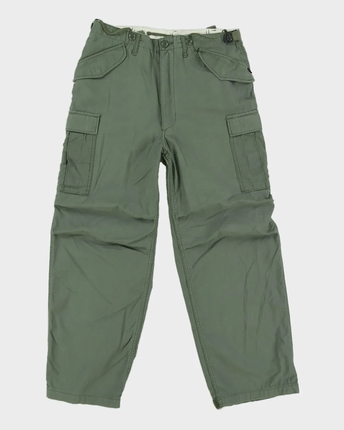 00s Alpha Industries Combat Military Green Cargo Trousers - W34 L29