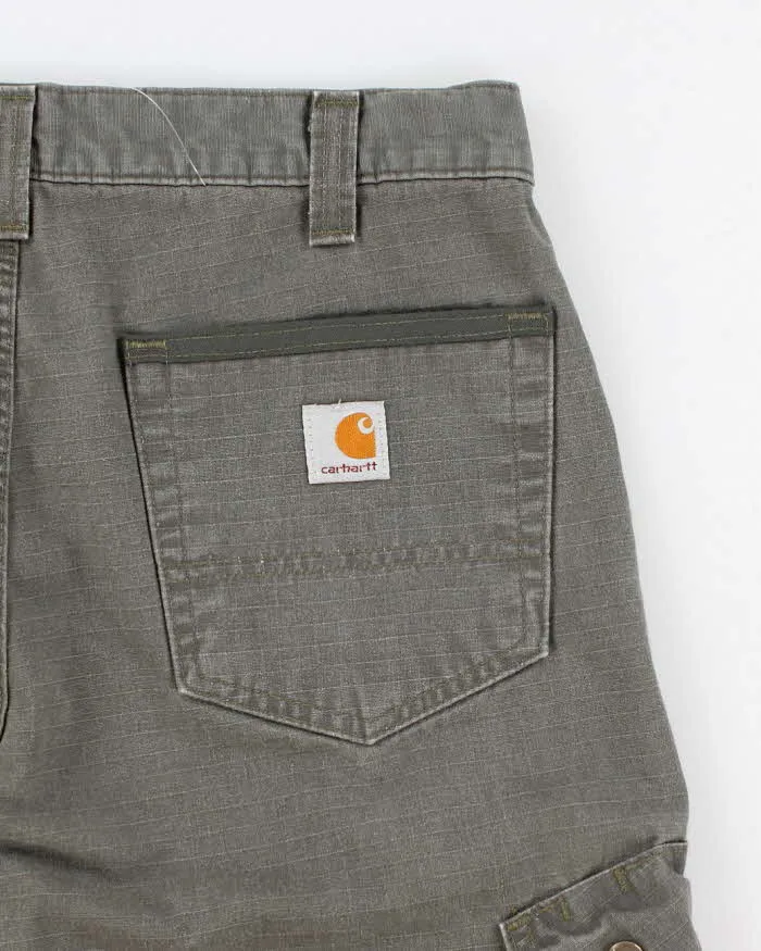 00s Carhartt Khaki Cargo Shorts - W32