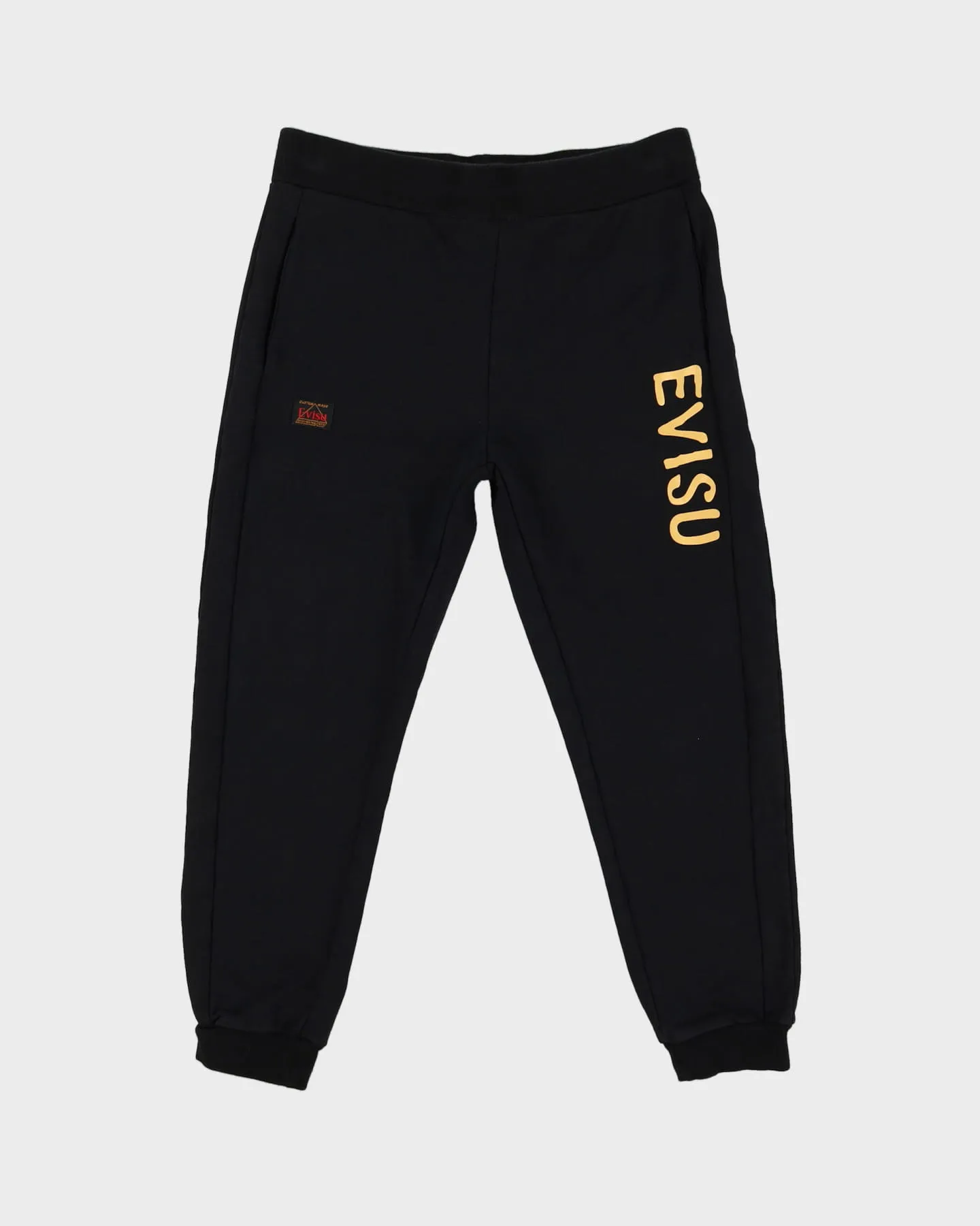 00s Y2K Evisu Black Tracksuit Bottoms - M