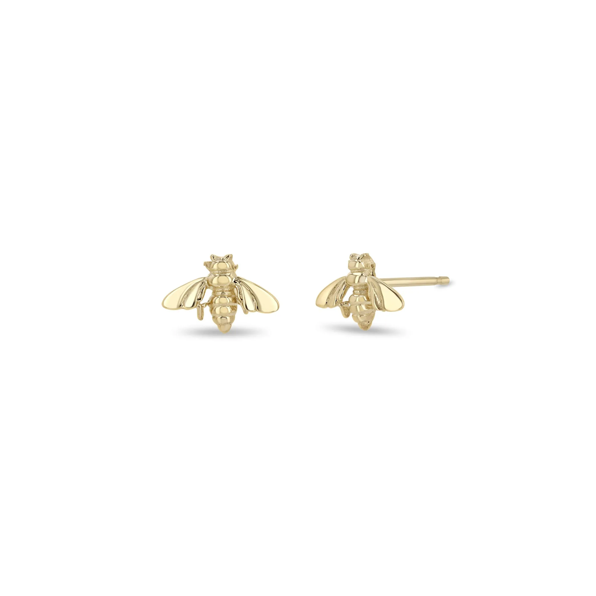 14k Gold Bee Studs