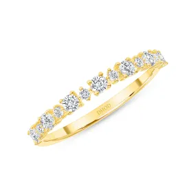 14K Gold Round Prong Diamond Band