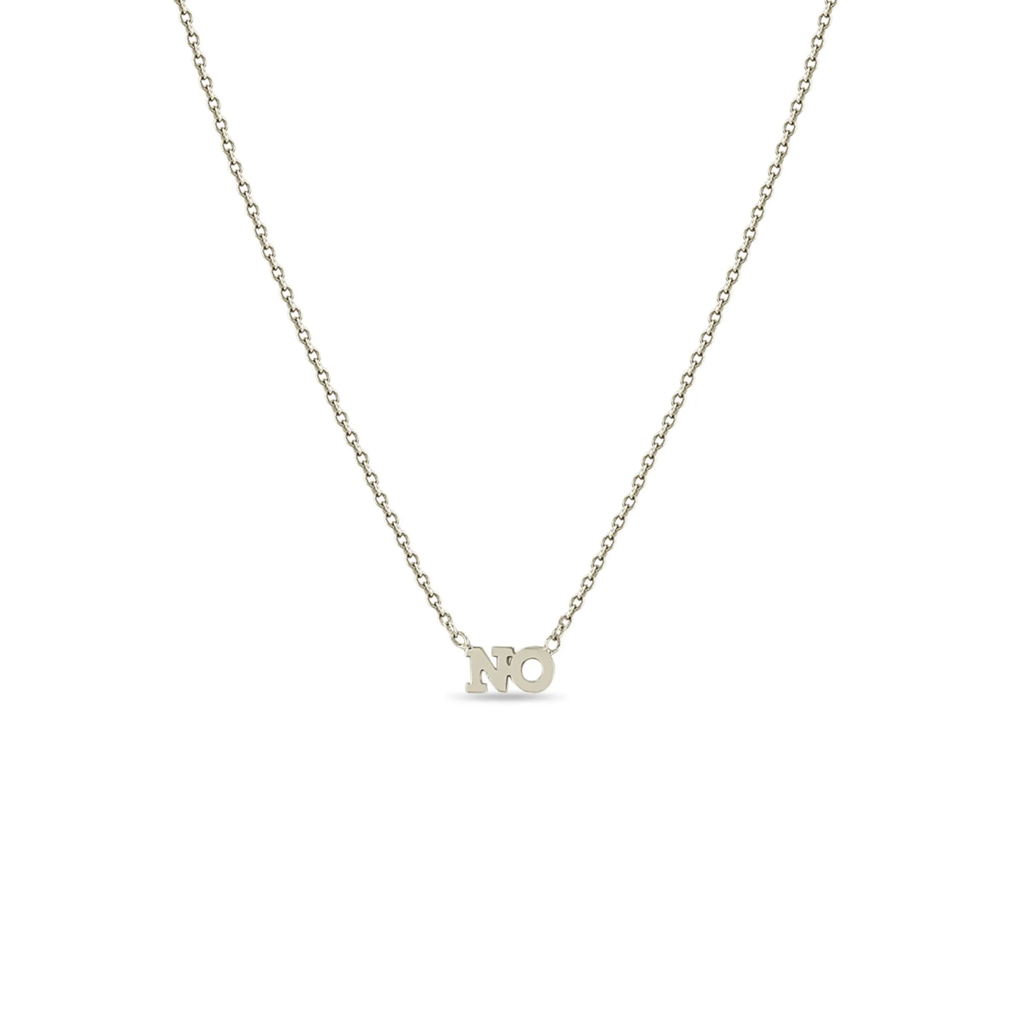 14k Itty Bitty NO Necklace