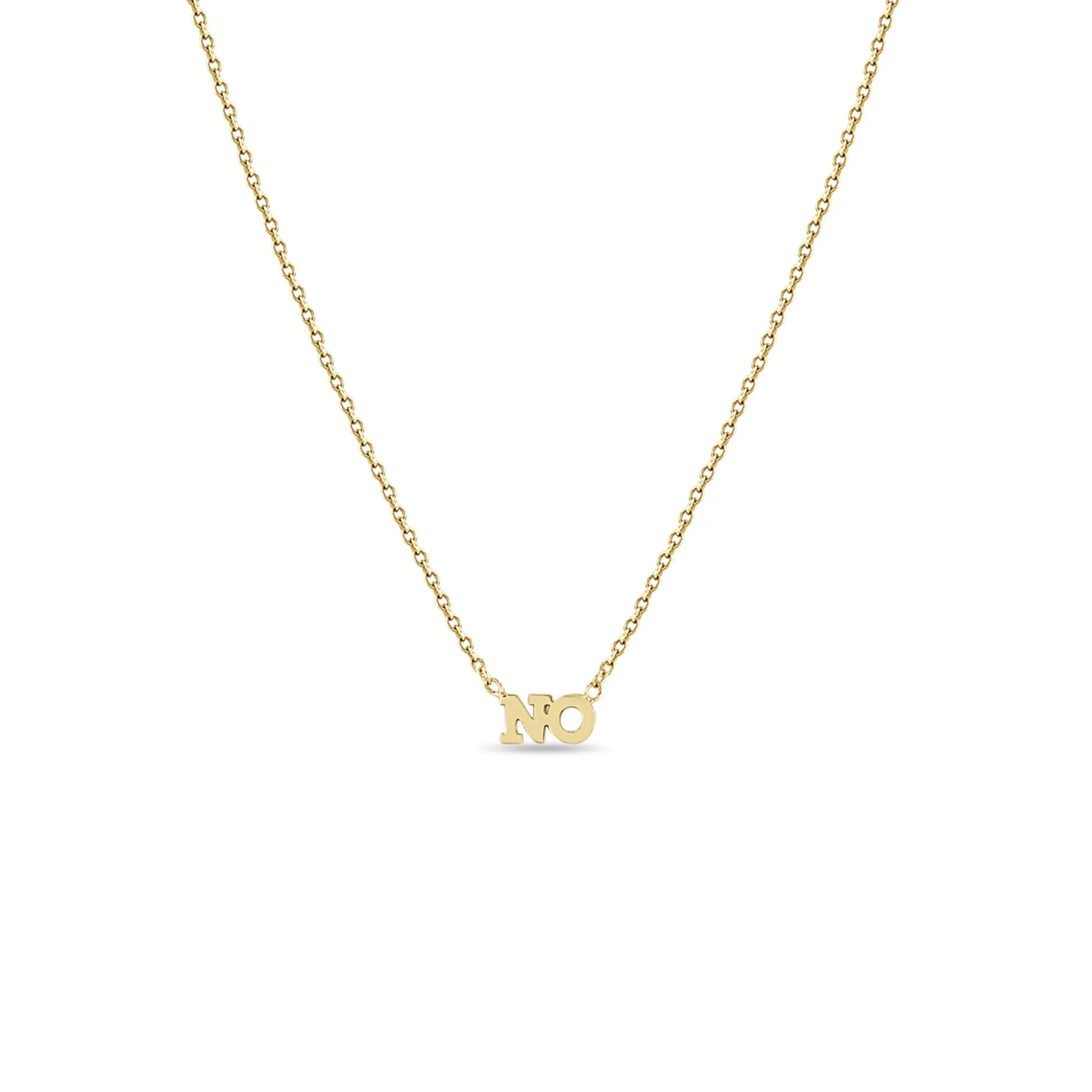 14k Itty Bitty NO Necklace