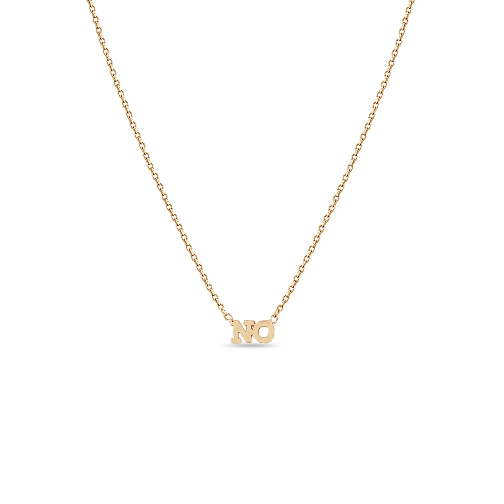 14k Itty Bitty NO Necklace