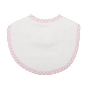 3 Martha's Medium Bib Pique - in Gray, Pink, Yellow, Blue or Green Check