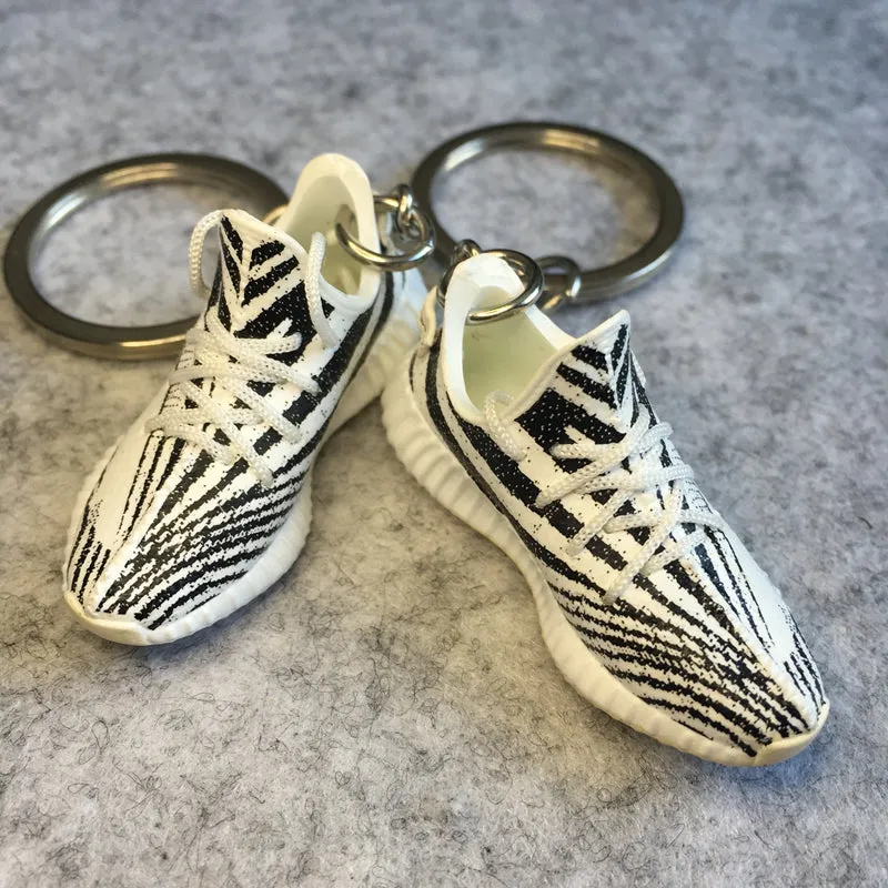 3d yzy frozen yellow sneaker kanye west shoe keychain for yzy 350 v2