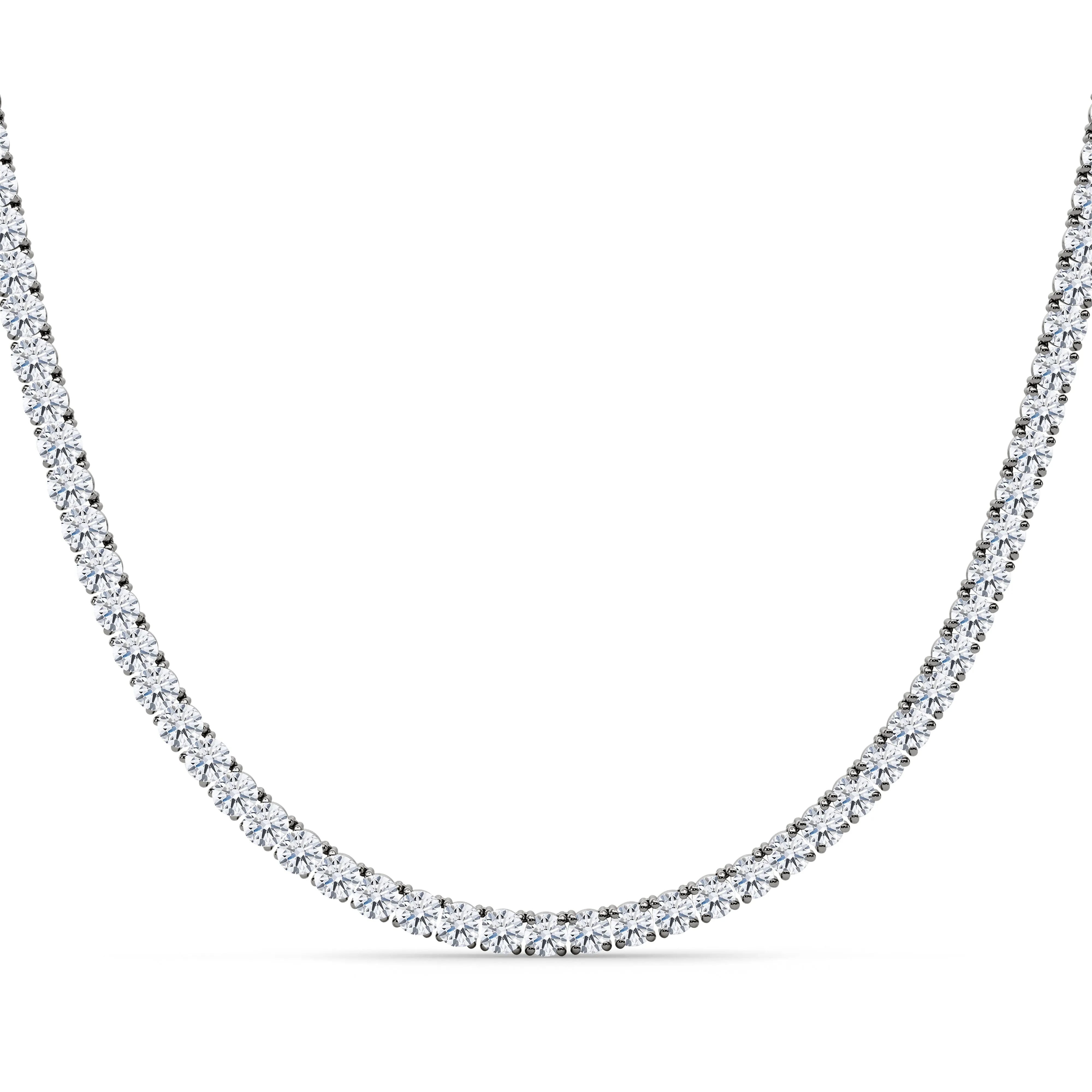 4 Prong Diamond Tennis Chain Necklace