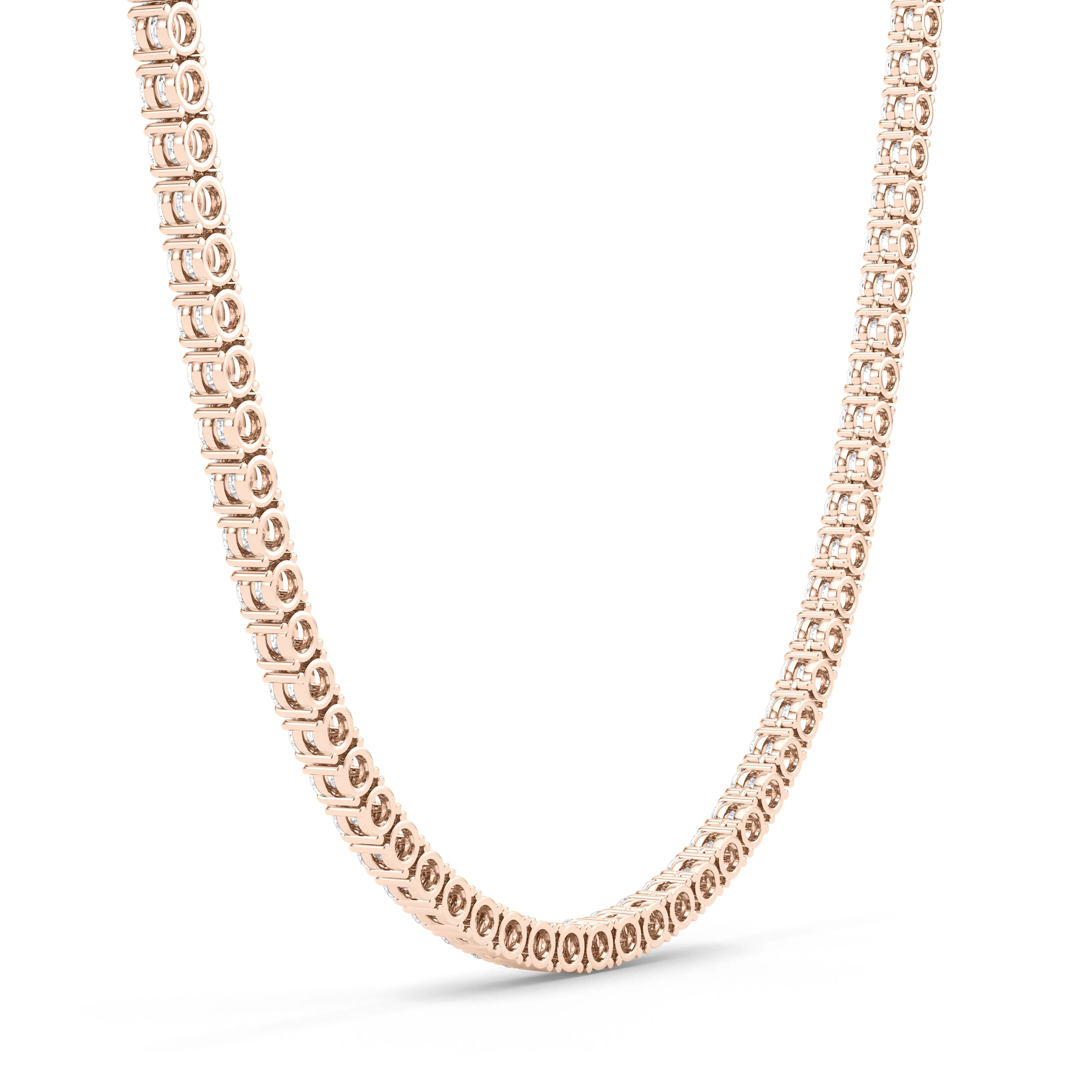 4 Prong Diamond Tennis Chain Necklace