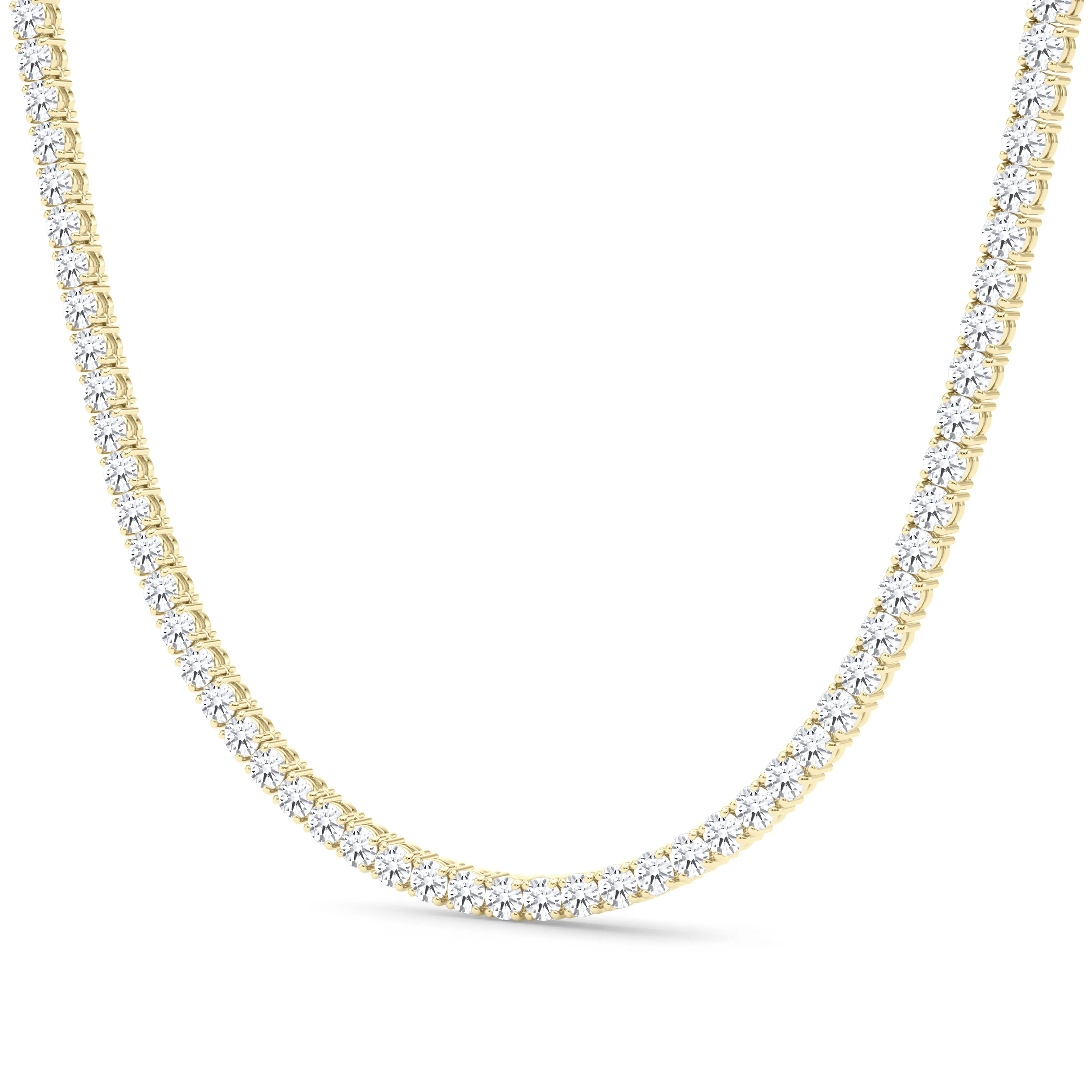 4 Prong Diamond Tennis Chain Necklace