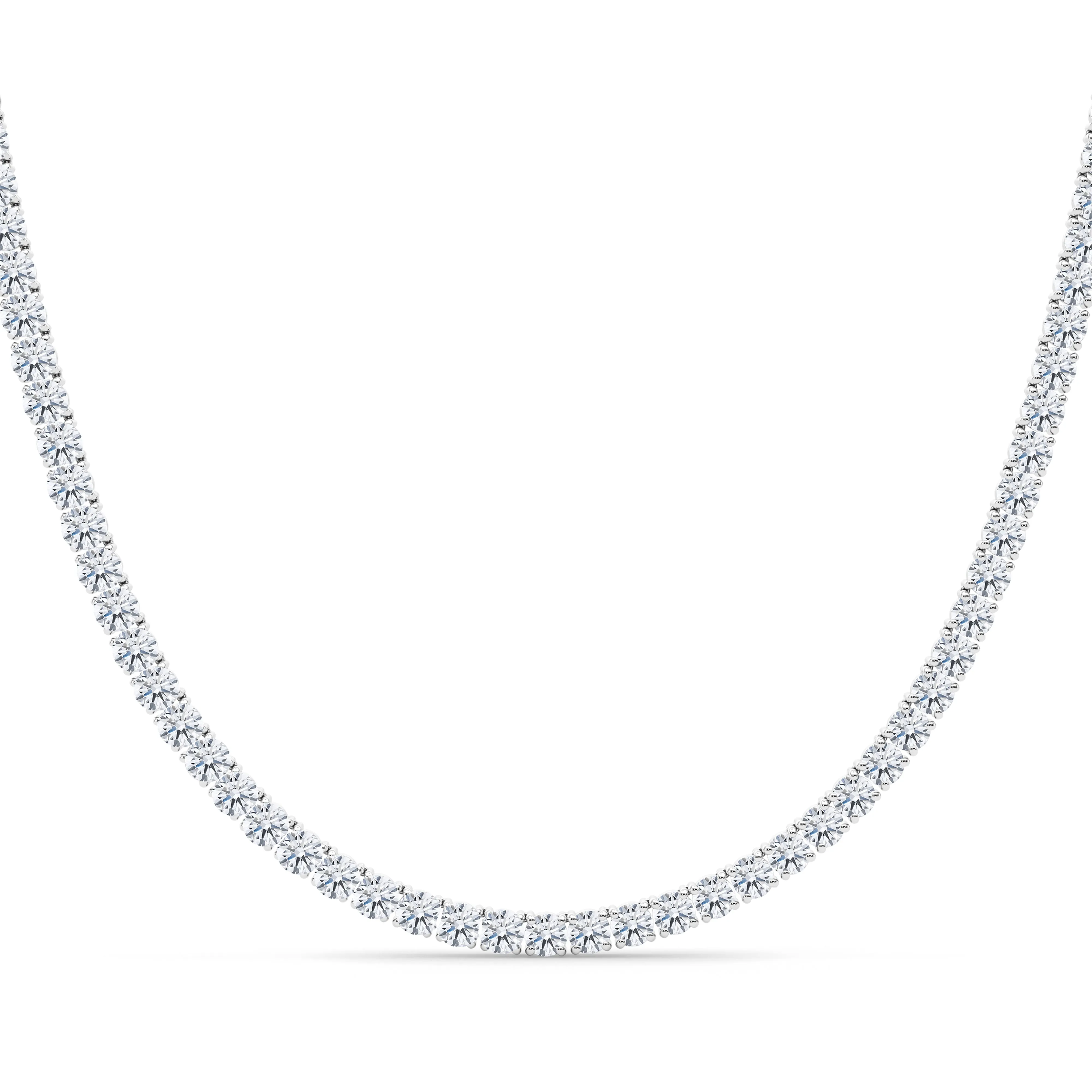 4 Prong Diamond Tennis Chain Necklace