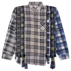 7 Cuts Zipped Wide Shirt - Assorted