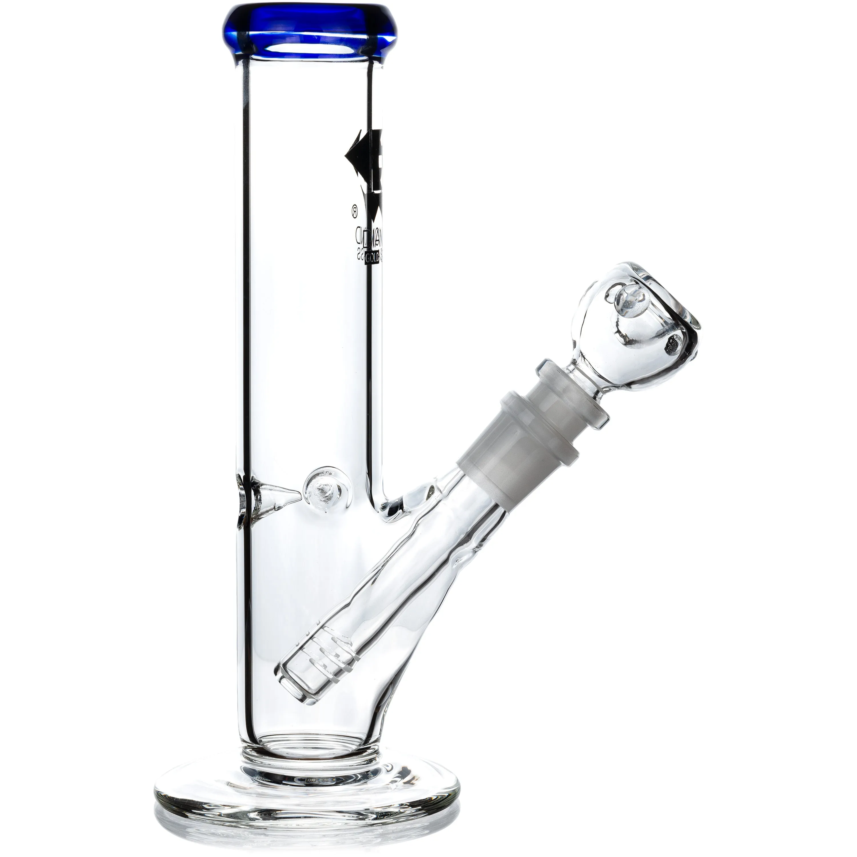 8 Straight Tube Bong, by Diamond Glass