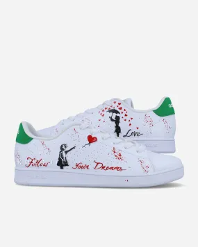 Adidas Hand Painted Banksy Design