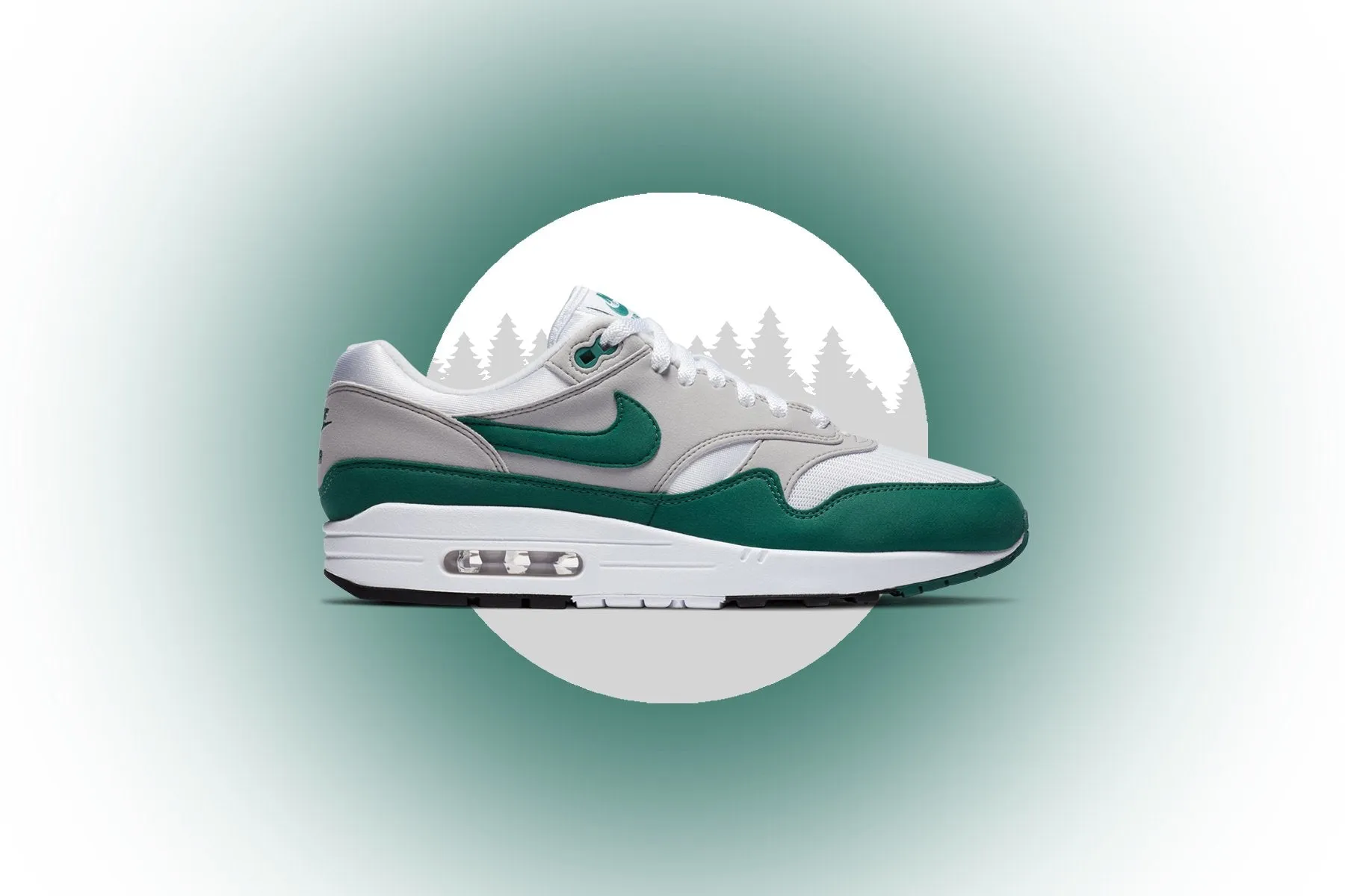 Air Max 1 "Evergreen Aura" - White/Neutral Grey