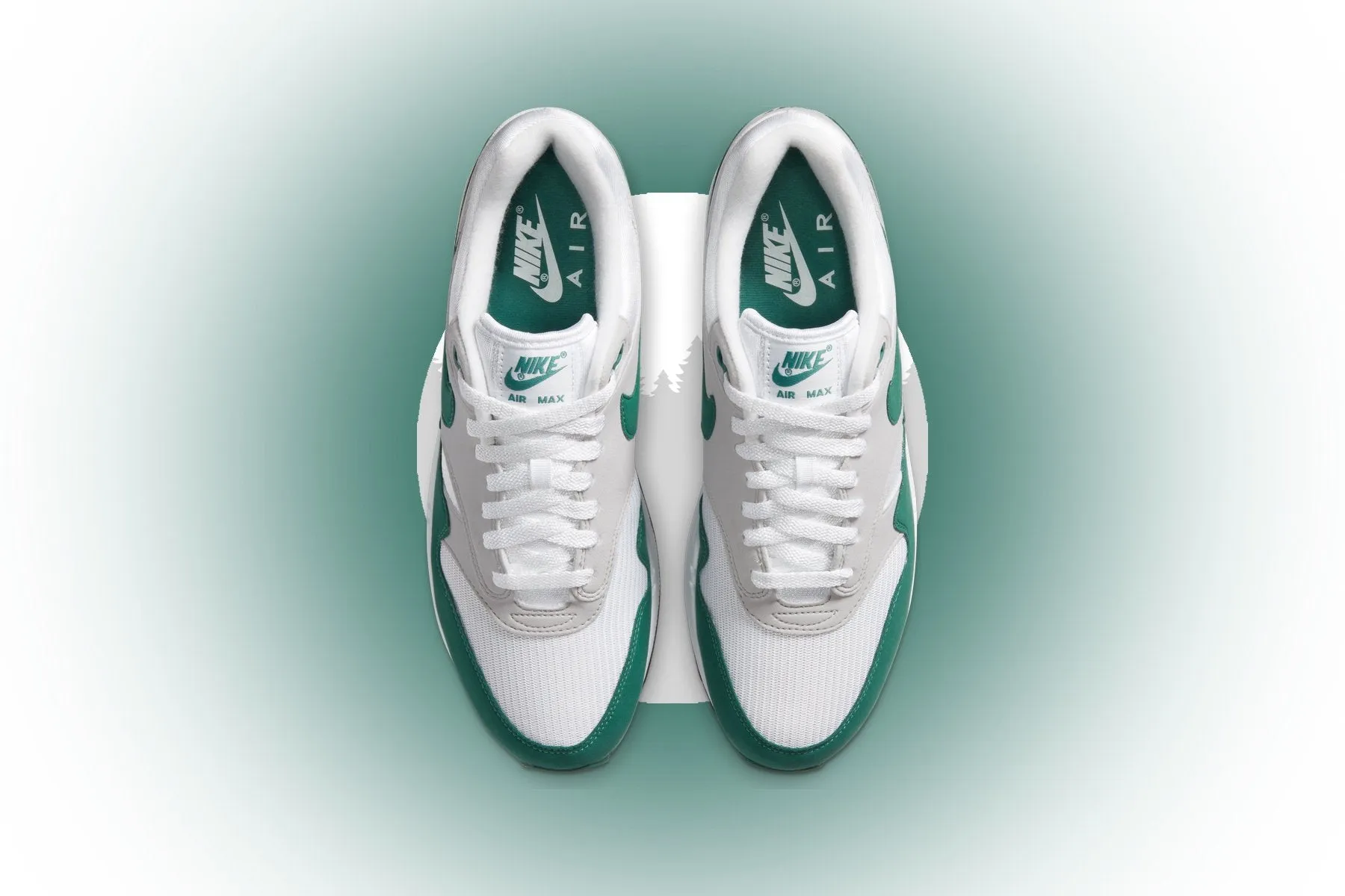 Air Max 1 "Evergreen Aura" - White/Neutral Grey