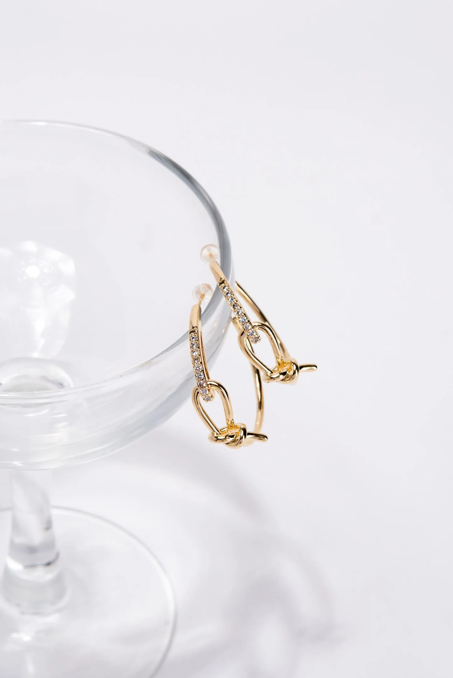 Alice White Gold Plating  Hoop Earrings - Gold