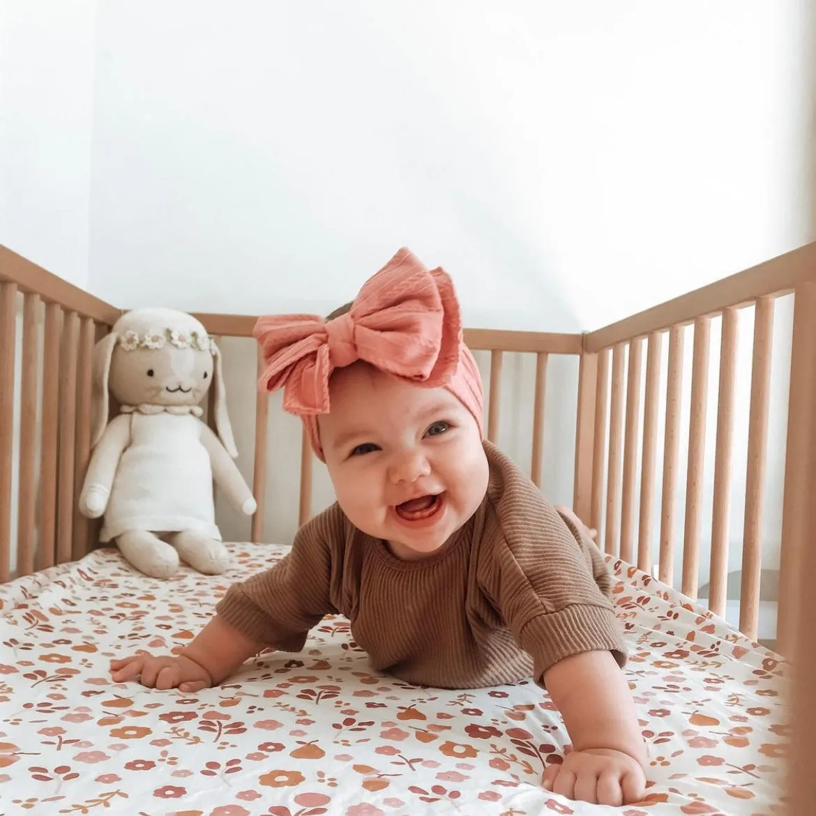 Baby Top Knot Double Bow Headband Wisteria