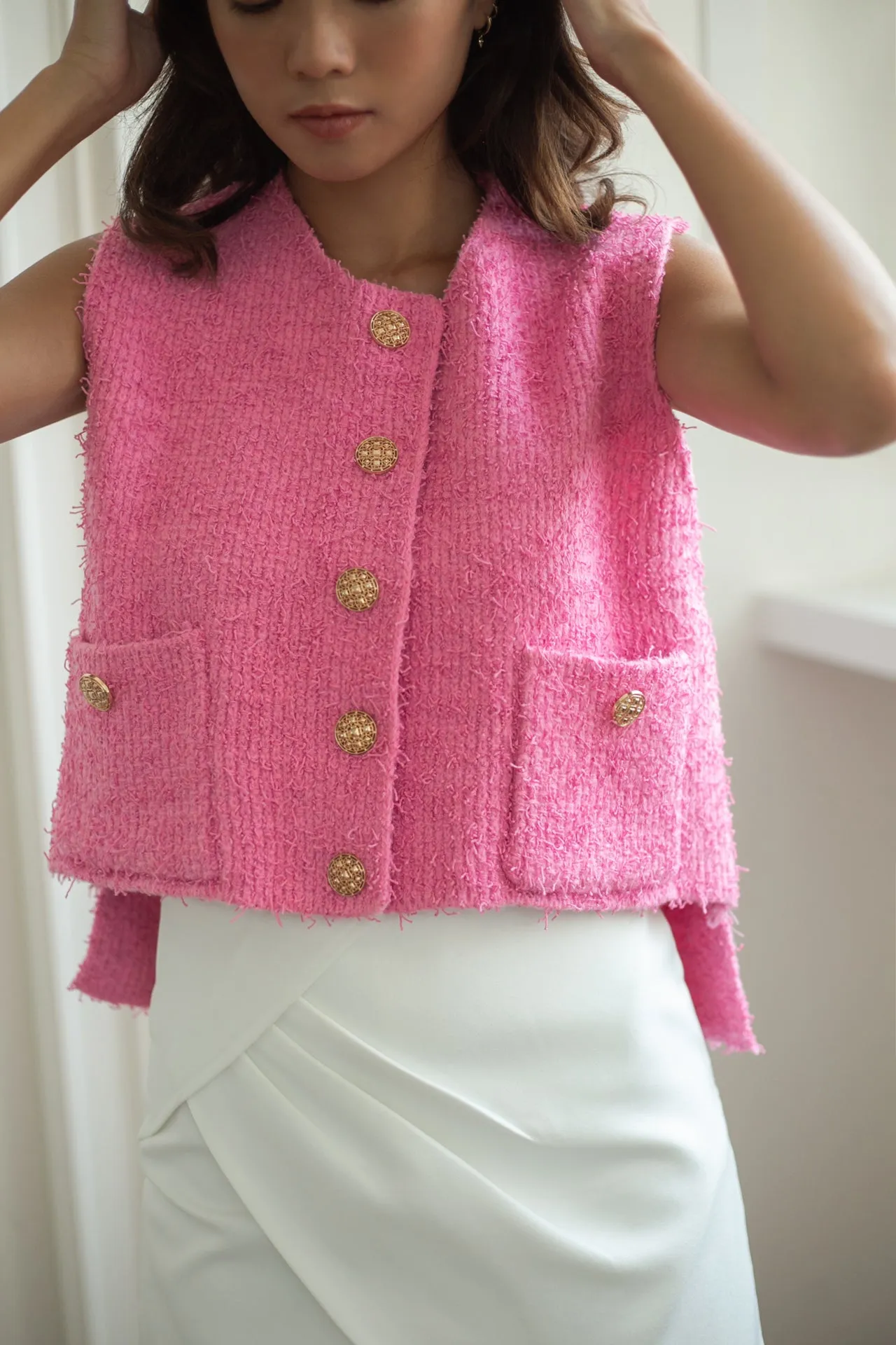 Barbie tweed jacket in pink