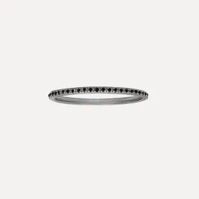 Black Diamond Micro Pave Full Eternity Band