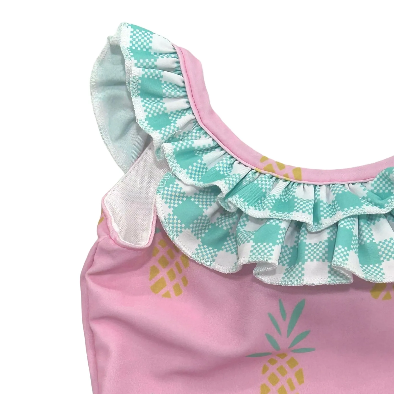 Bow Back Swimsuit - Pink Pineapples