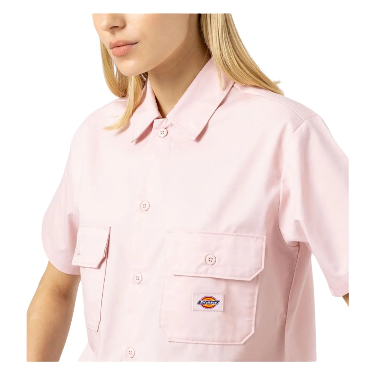 Camicia Donna Dickies Workshirt Rosa Chiaro