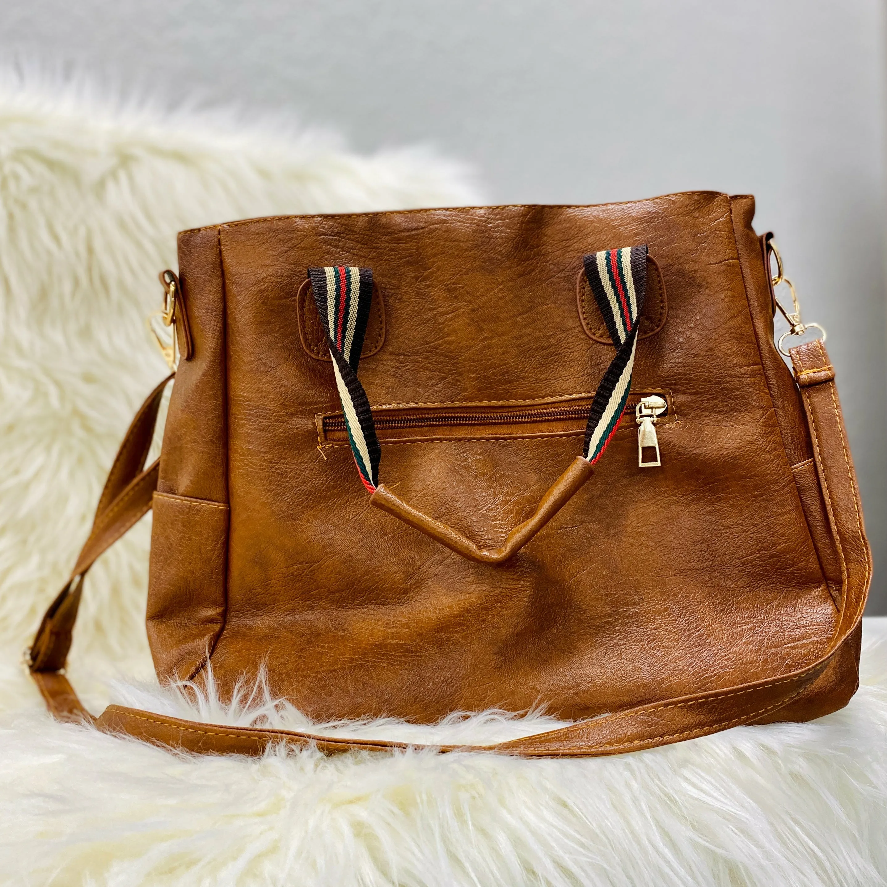 Caramel Designer Handbag