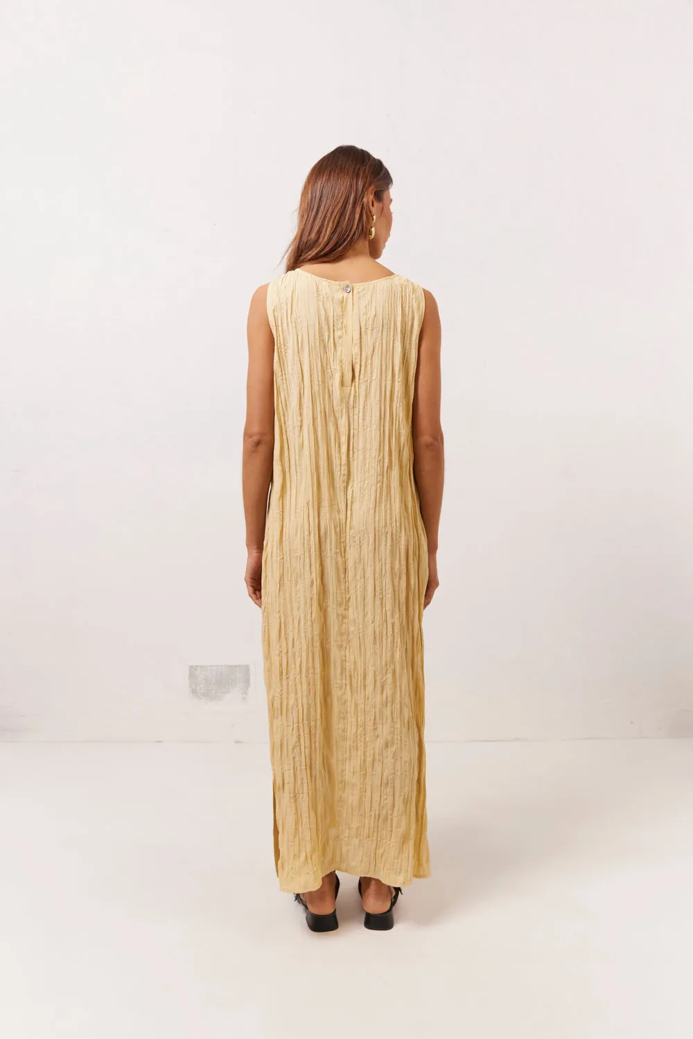 Cate Smock Midi Dress Butter