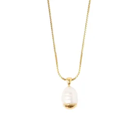 Chan Luu Gold-Dipped Pearl Pendant Necklace in Gold