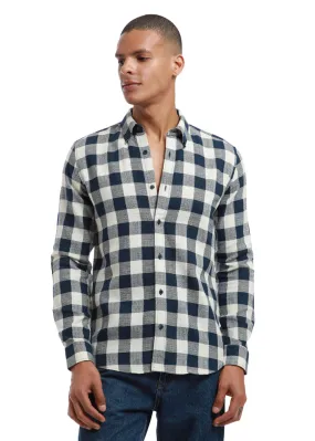 Chess Square Blue Check shirt