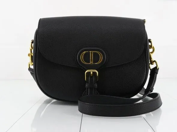 CHRISTIAN DIOR Taurillon Leather Bobby Med Shoulder Bag With BOX And Storage Bag