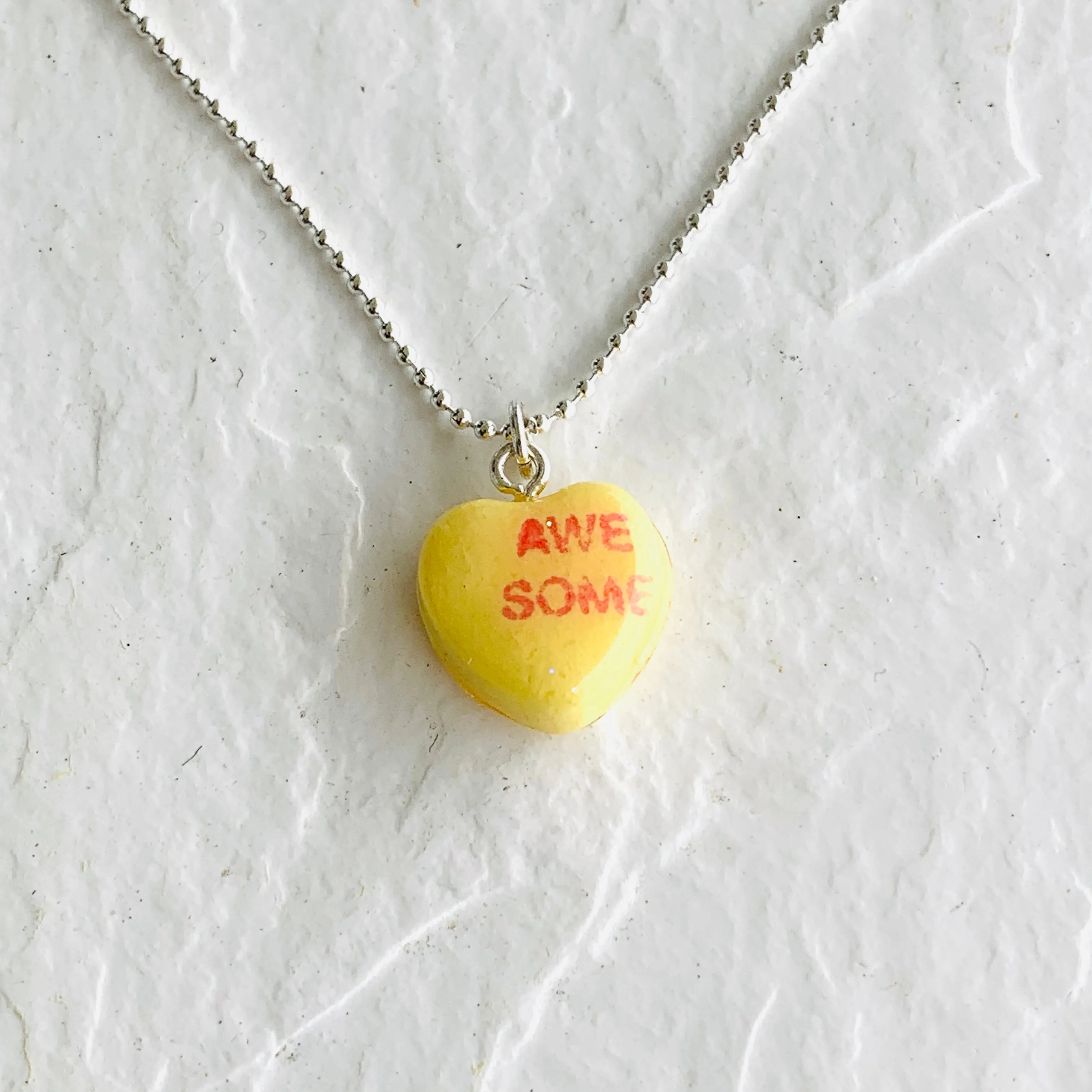 Conversation Heart Necklace