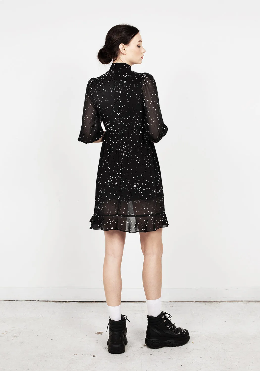 Cosmos High Neck Dress