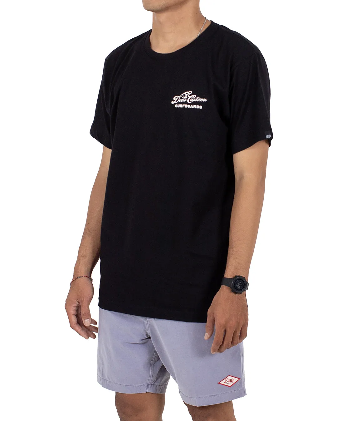 DEUS SURFBOARD CANGGU TEE OG - BLACK