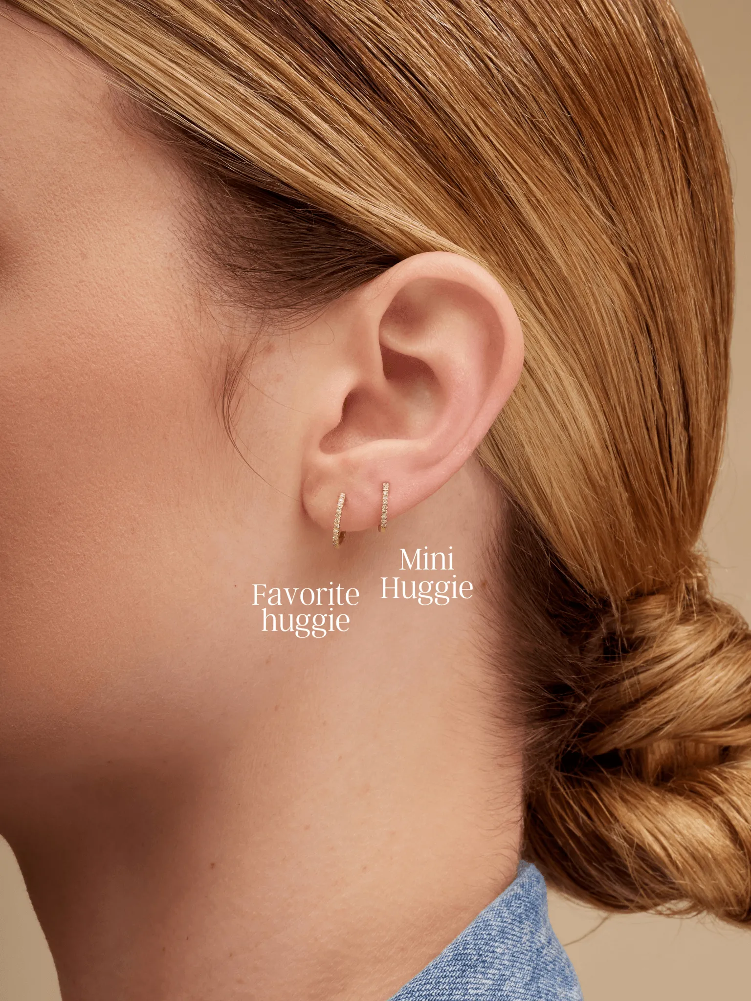 Favorite Diamond Huggie Earrings 14K