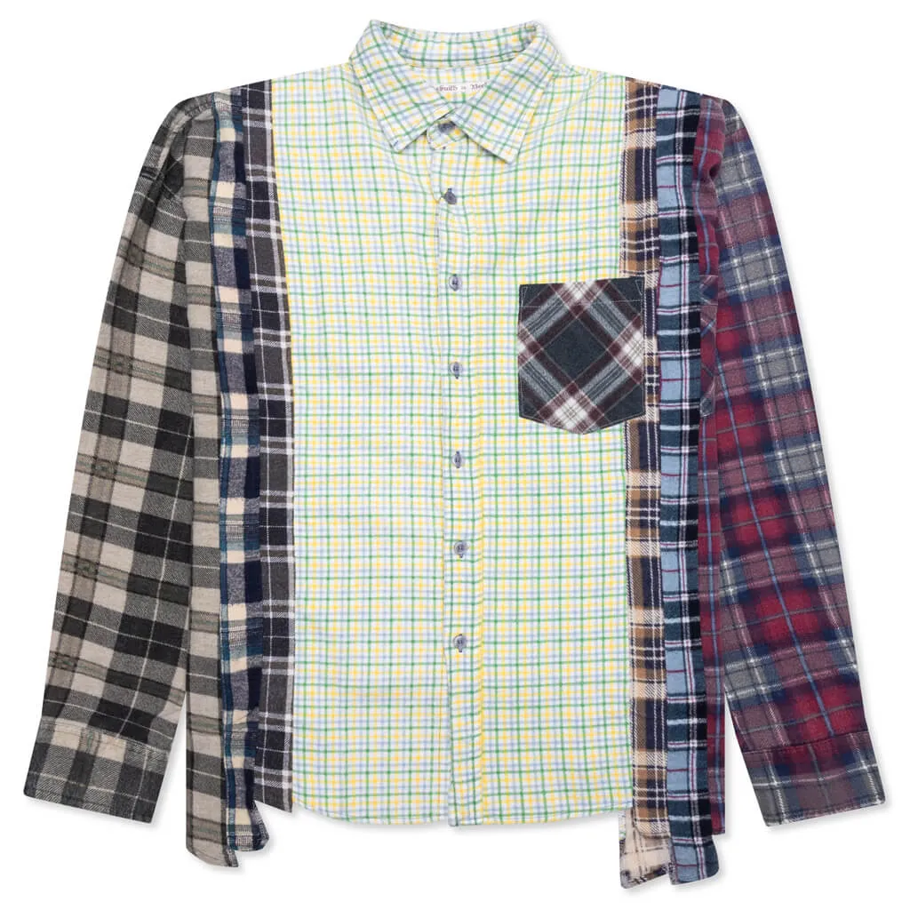 Flannel Shirt 7 Cuts Wide Shirt - Assorted