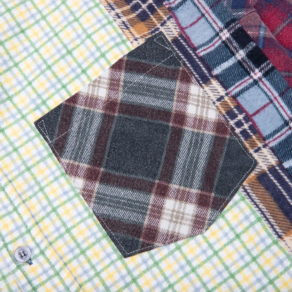 Flannel Shirt 7 Cuts Wide Shirt - Assorted