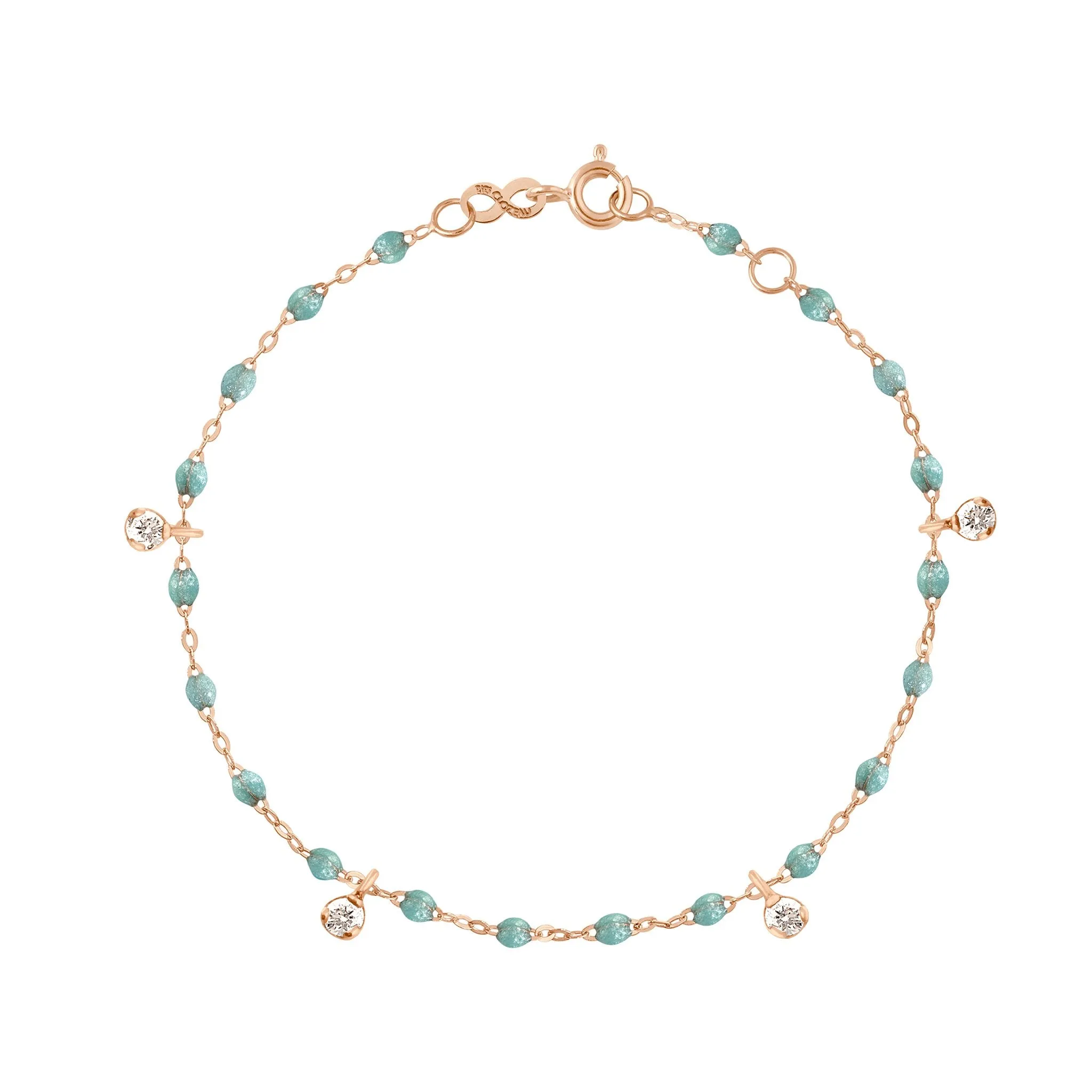 Gigi Supreme 4 Diamond Bracelet, Iceberg, Rose Gold, 6.7"