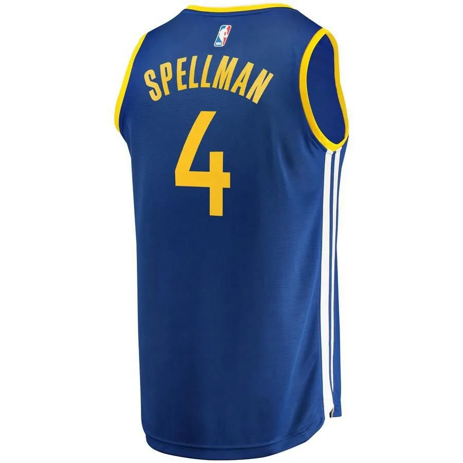 Golden State Warriors Omari Spellman Fanatics Branded Replica Fast Break Icon Jersey Kids - Blue | Ireland W5862U9