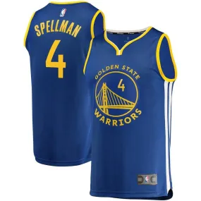 Golden State Warriors Omari Spellman Fanatics Branded Replica Fast Break Icon Jersey Kids - Blue | Ireland W5862U9