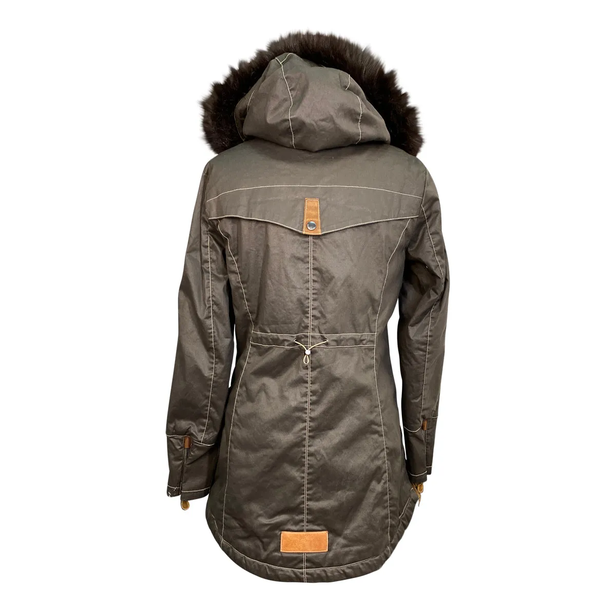 Goode Rider 'Doubles' Jacket in Army Green/Brown - Women's Small