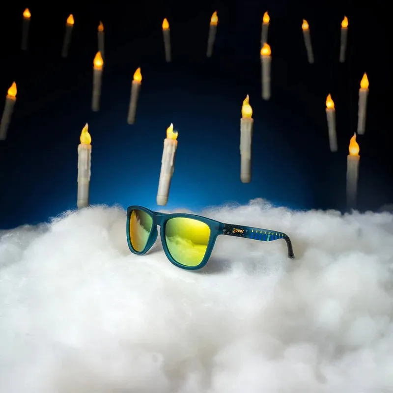 goodr OG Polarized Sunglasses Hanukkah Edition: Eight Crazy Lights