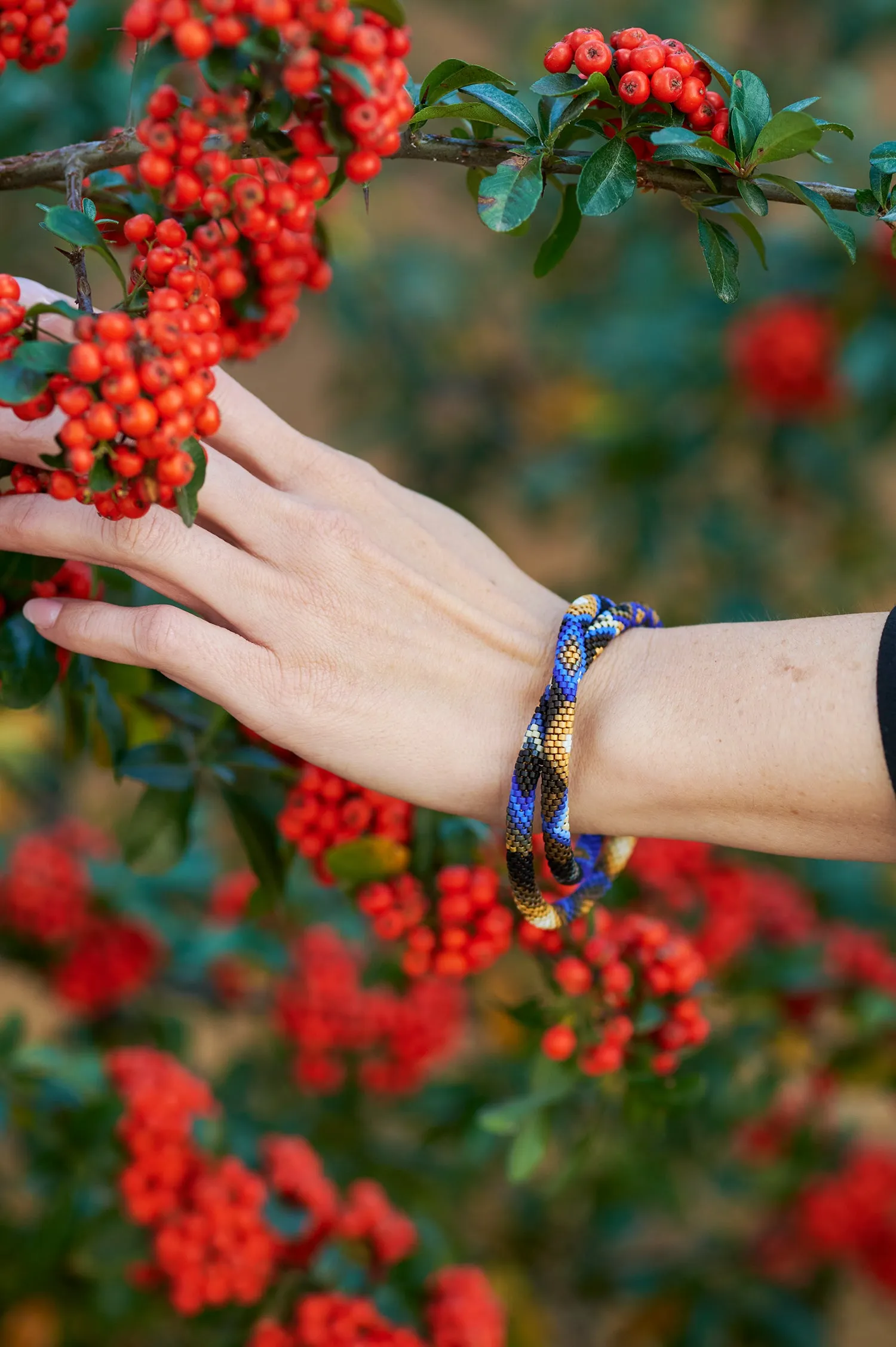 Harlequin & Diamond Patterned Bracelet