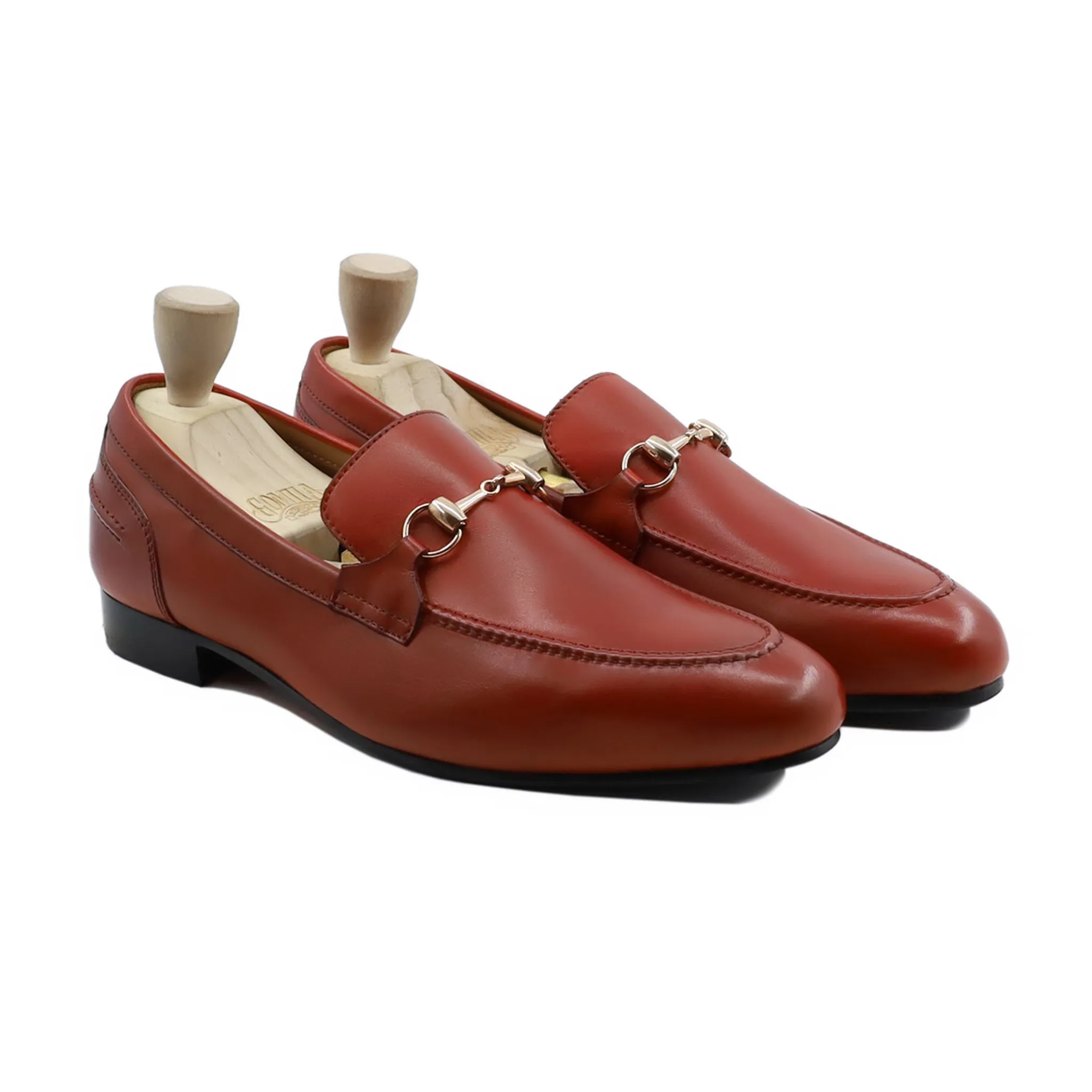 Hellebore - Men's Orange Calf Leather Loafer