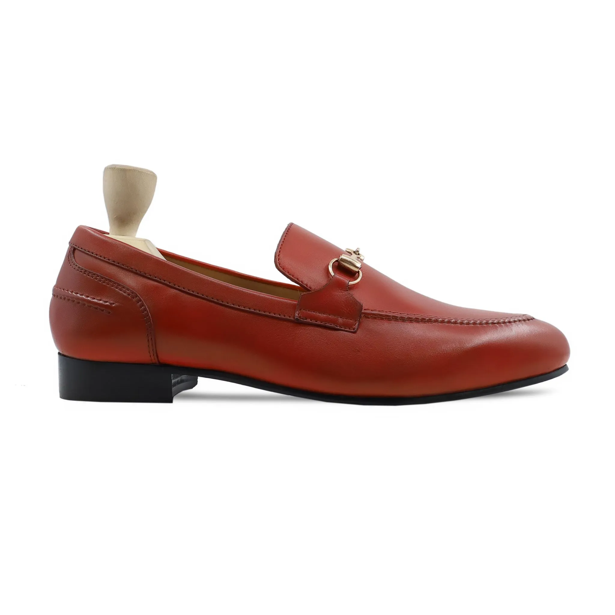 Hellebore - Men's Orange Calf Leather Loafer