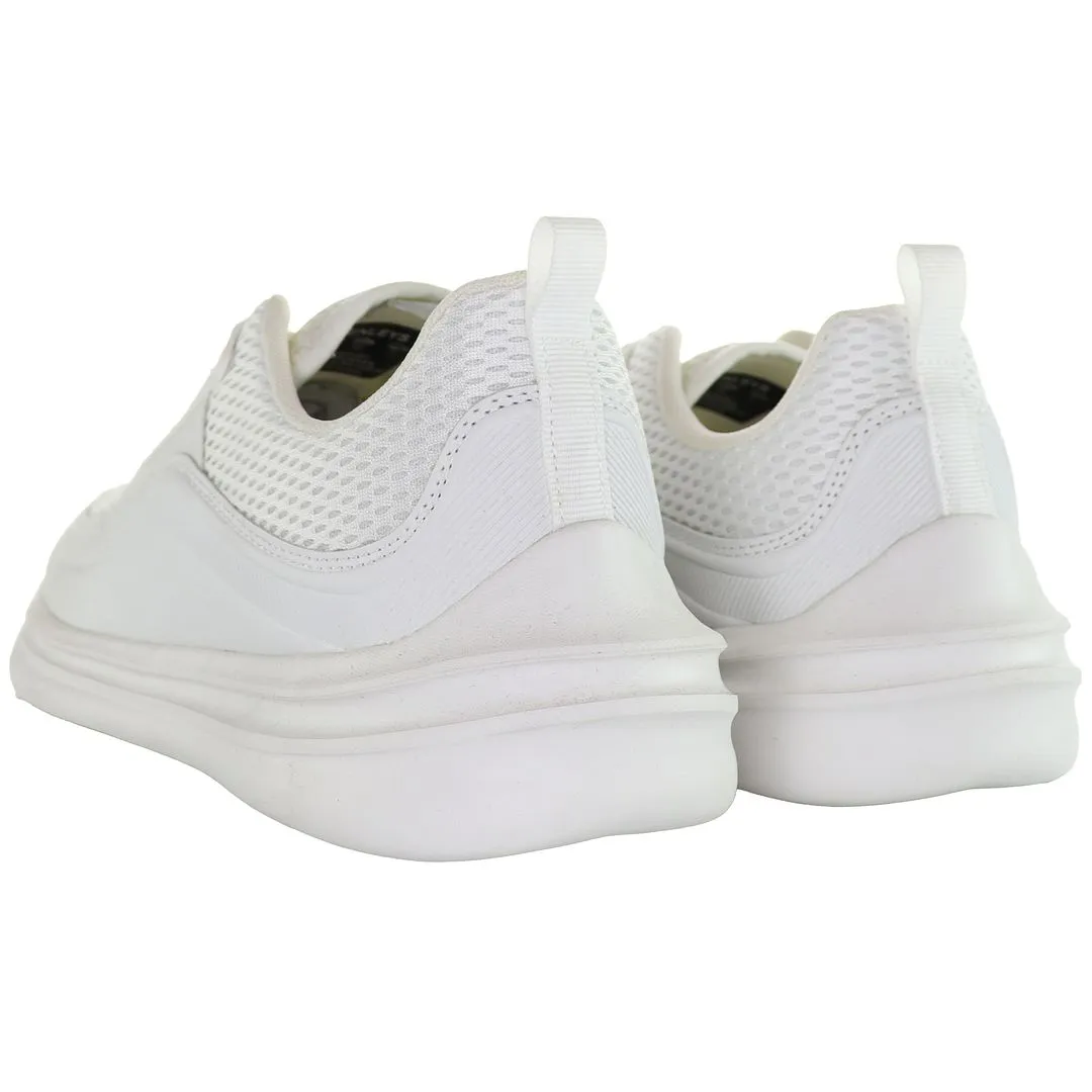 Henleys Silva Mens White Running Trainers