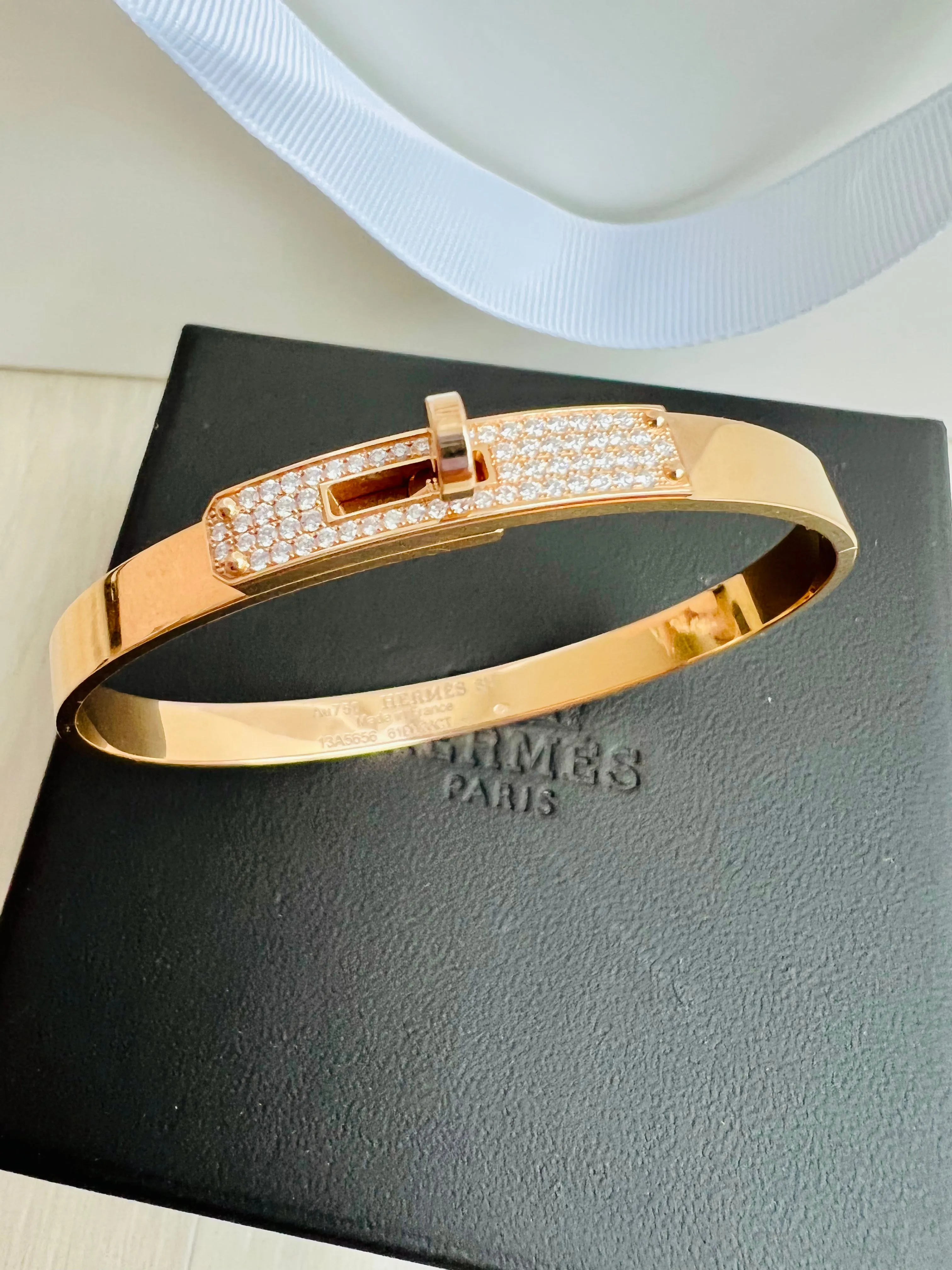 Hermes Kelly Diamond Bracelet