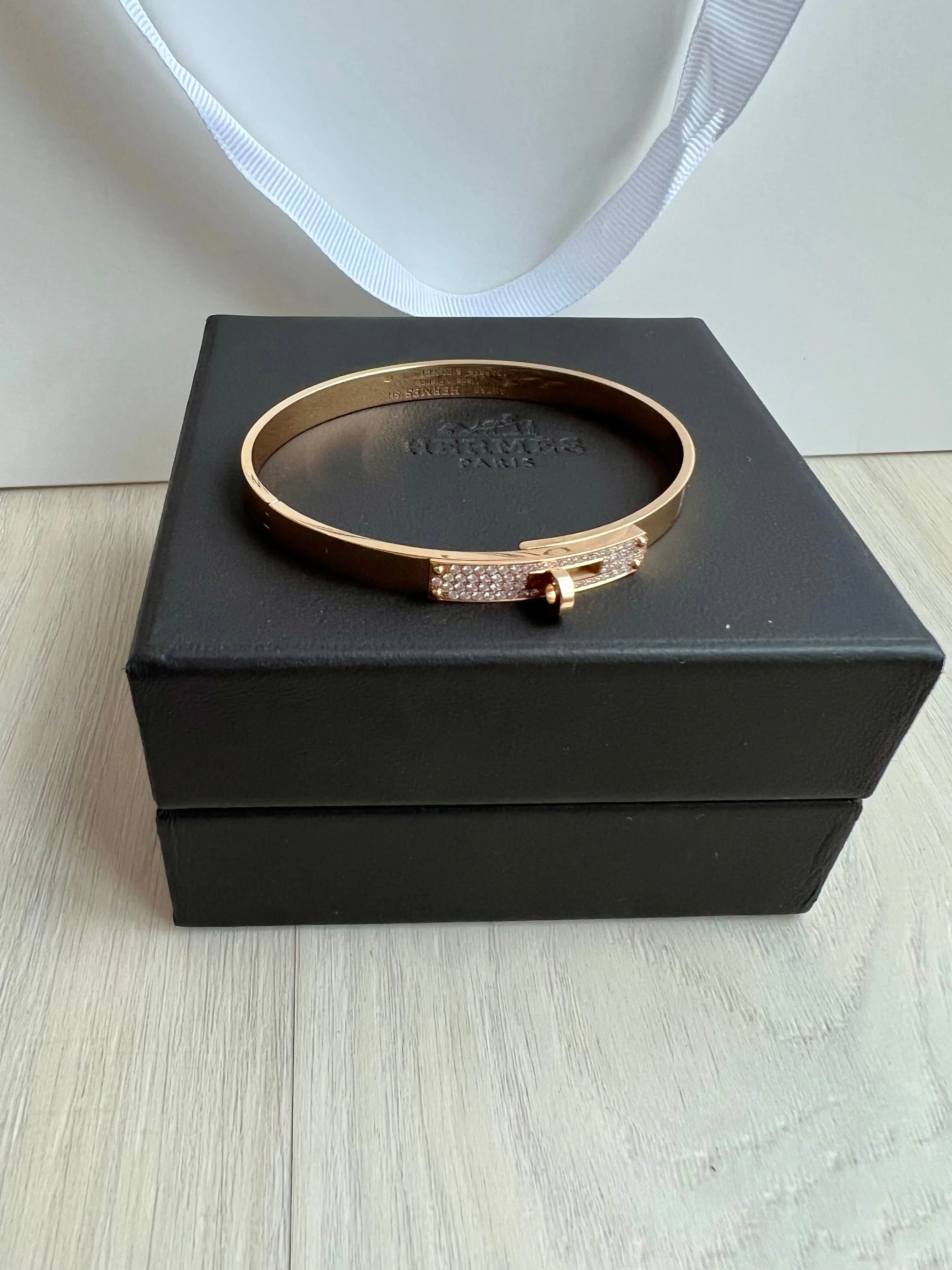 Hermes Kelly Diamond Bracelet