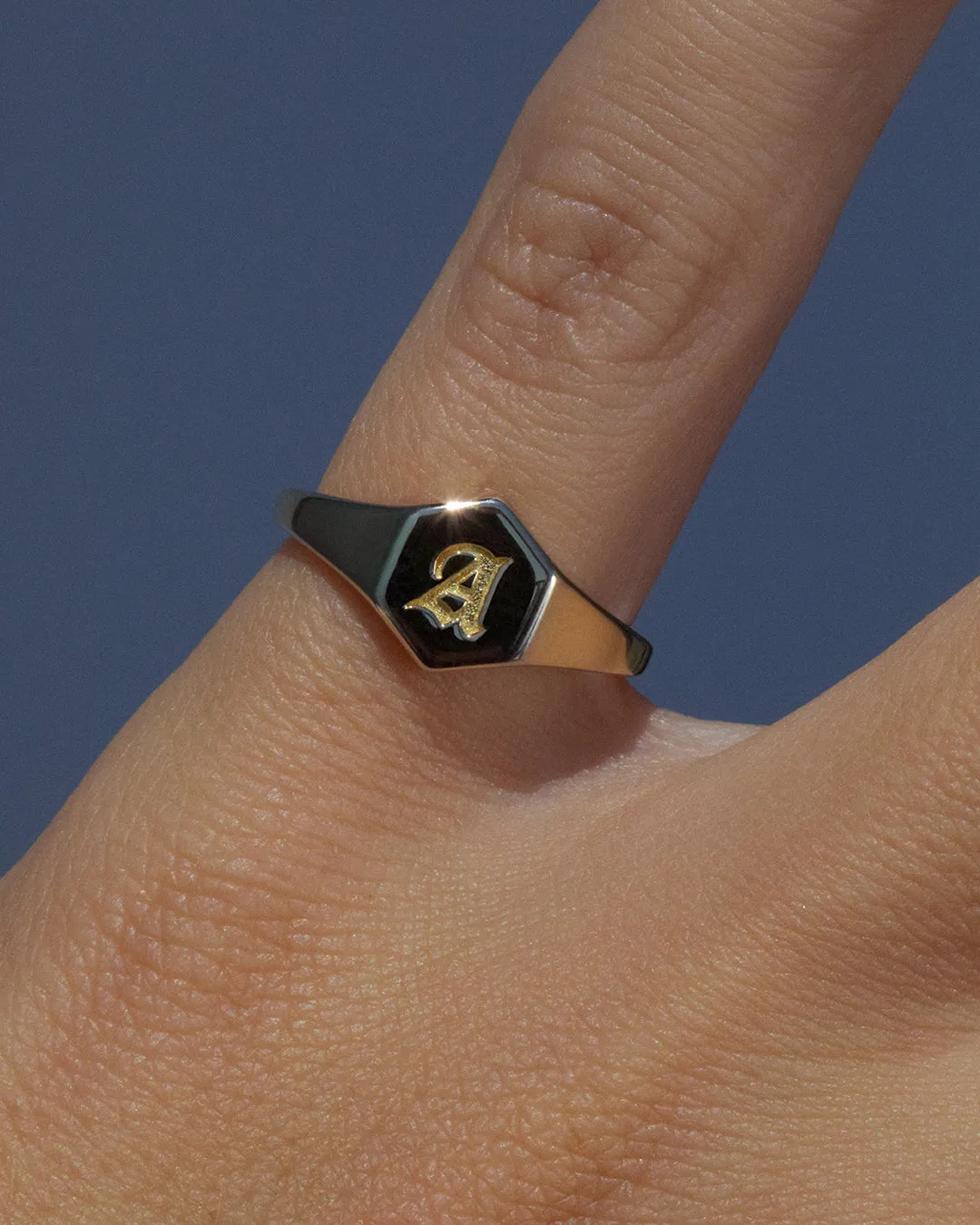 Hexagon Signet Ring [Old English]