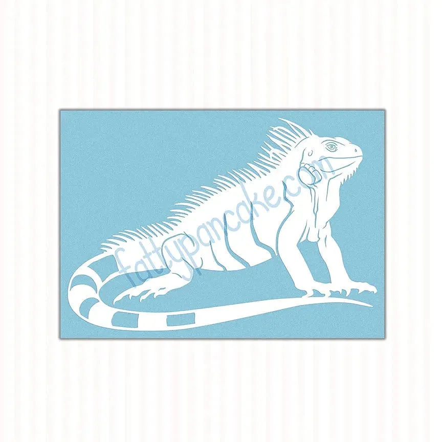 Iguana Decal, Waterproof Vinyl Decal, Cute Reptile Gift