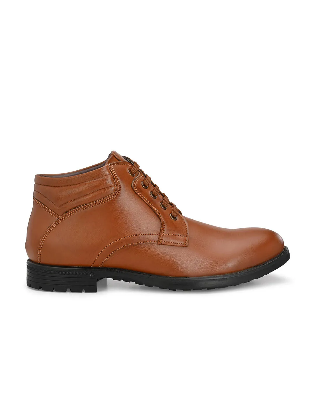 Jerry Lace-up Tan Boots